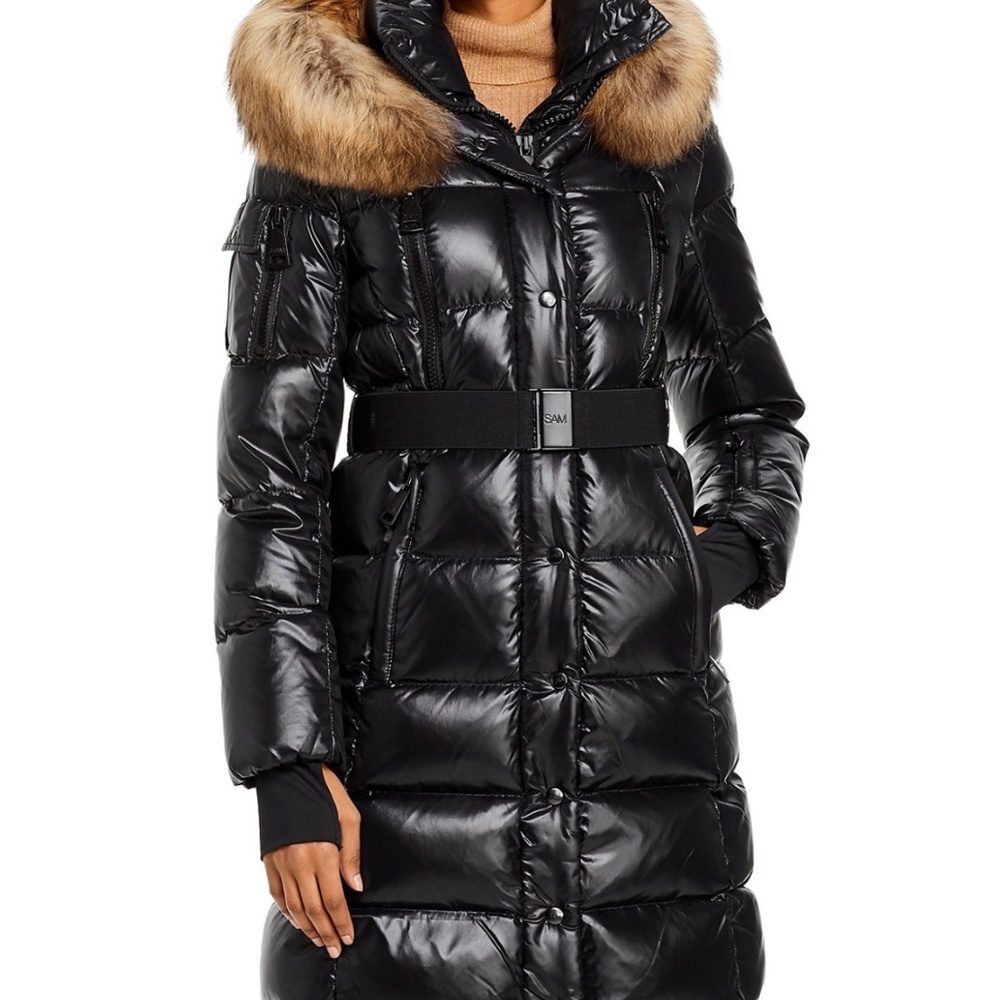 SAM. Infinity Fur Trim Down Coat